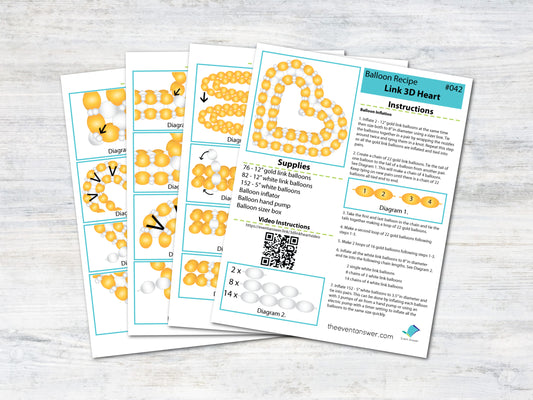 3D Link Heart Tutorial and Plans | Digital Balloon Recipe