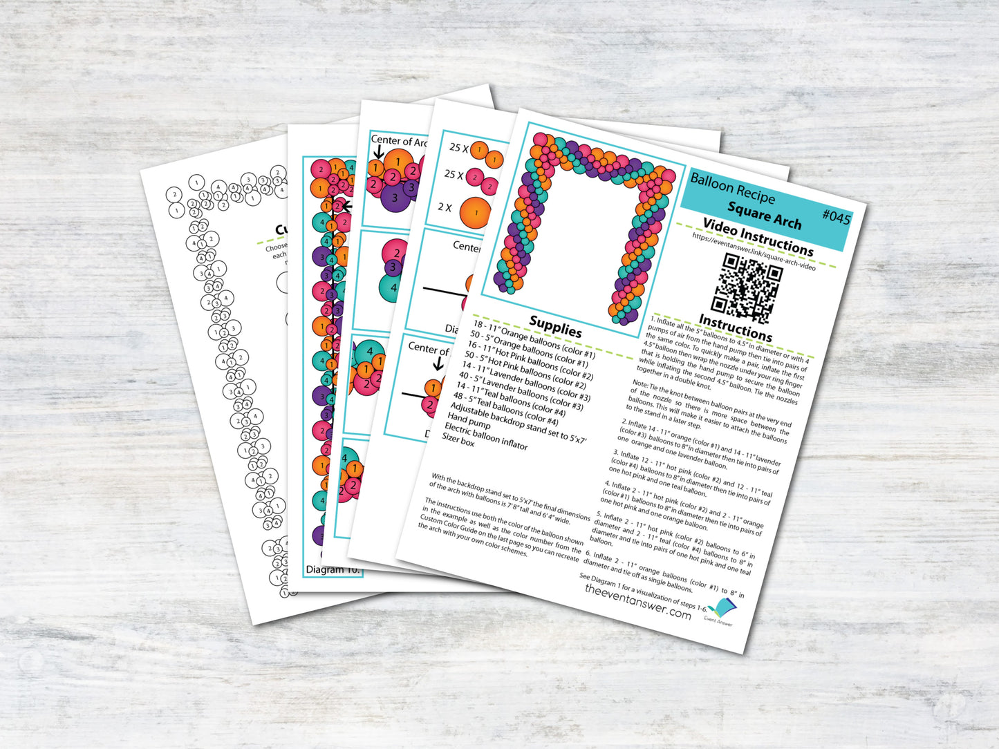 Square Balloon Arch Tutorial and Plans | Digital Balloon Recipe