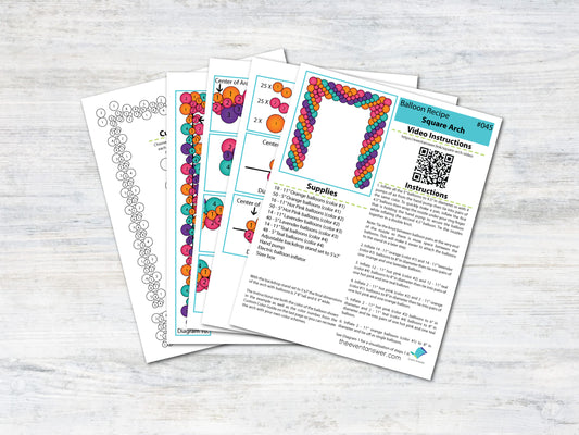 Square Balloon Arch Tutorial and Plans | Digital Balloon Recipe