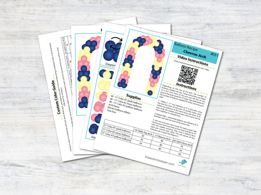 Chevron Balloon Arch Tutorial and Plans | Digital Balloon Recipe