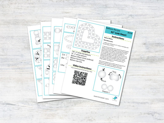 42" Link Heart Tutorial and Plans | Digital Balloon Recipe