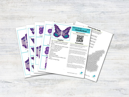 Balloon Butterfly Mural Tutorial and Plans | Digital Balloon Recipe