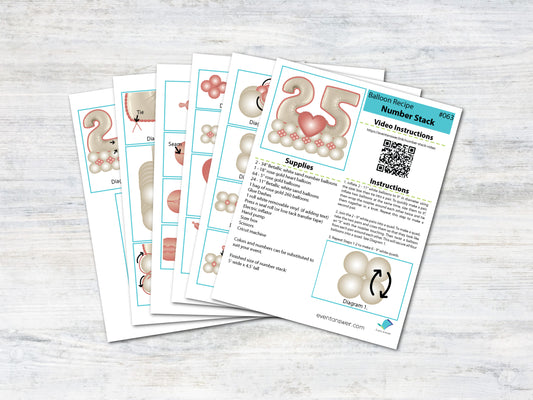 Balloon Number Stack Tutorial and Plans | Digital Balloon Recipe