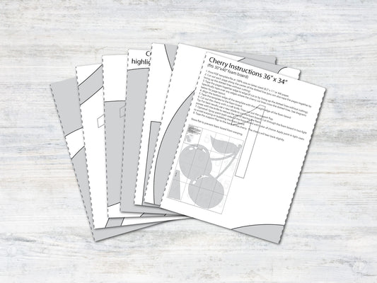 Cherry Template and Tutorial | Digital Template