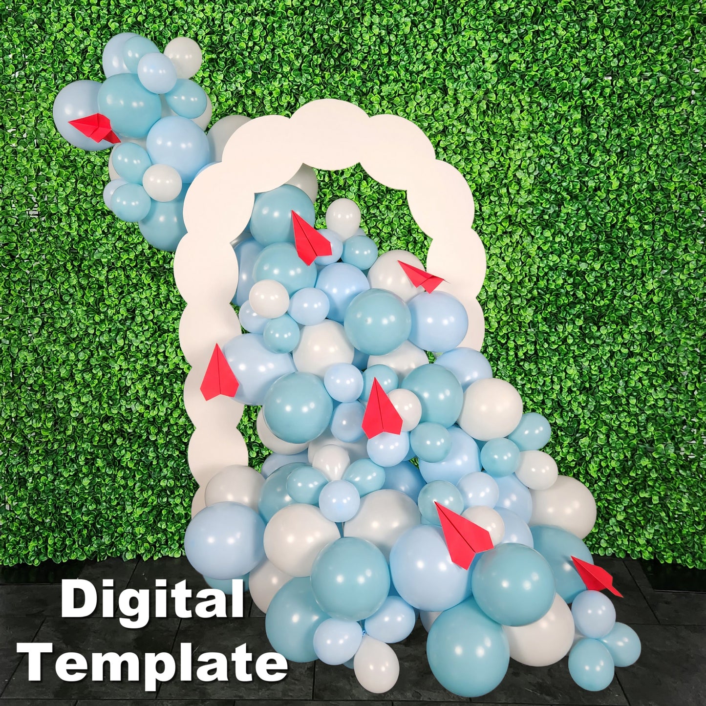 40x60" Scalloped Arch Backdrop Template and Tutorial | Digital Template