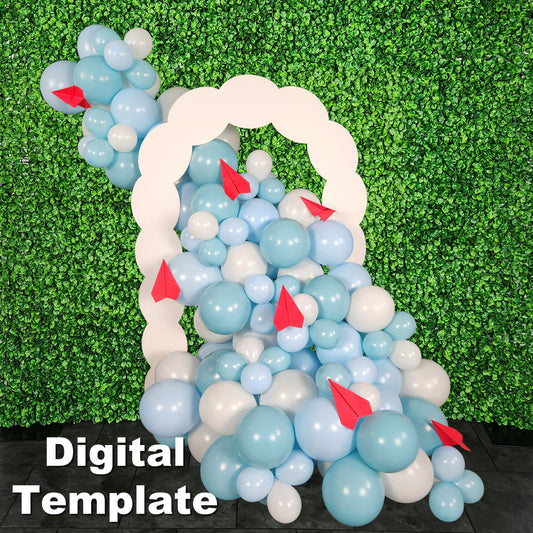 40x60" Scalloped Arch Backdrop Template and Tutorial | Digital Template