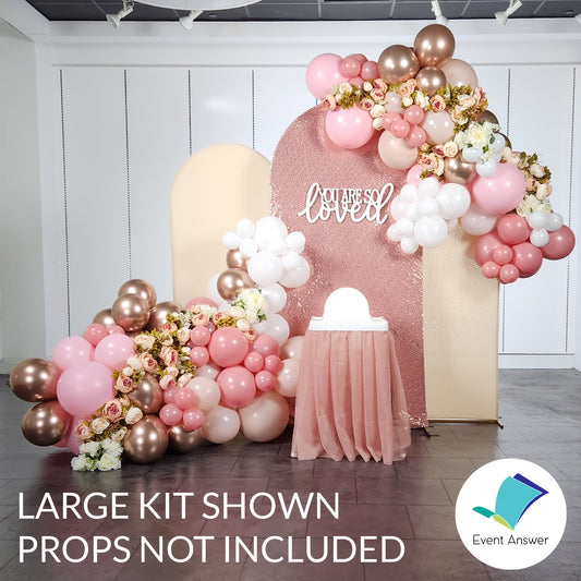 Organic Balloon Garland Kit - Pink Champagne