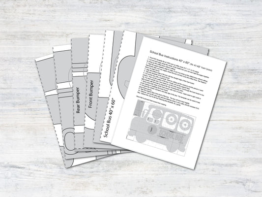 School Bus Template and Tutorial | Digital Template