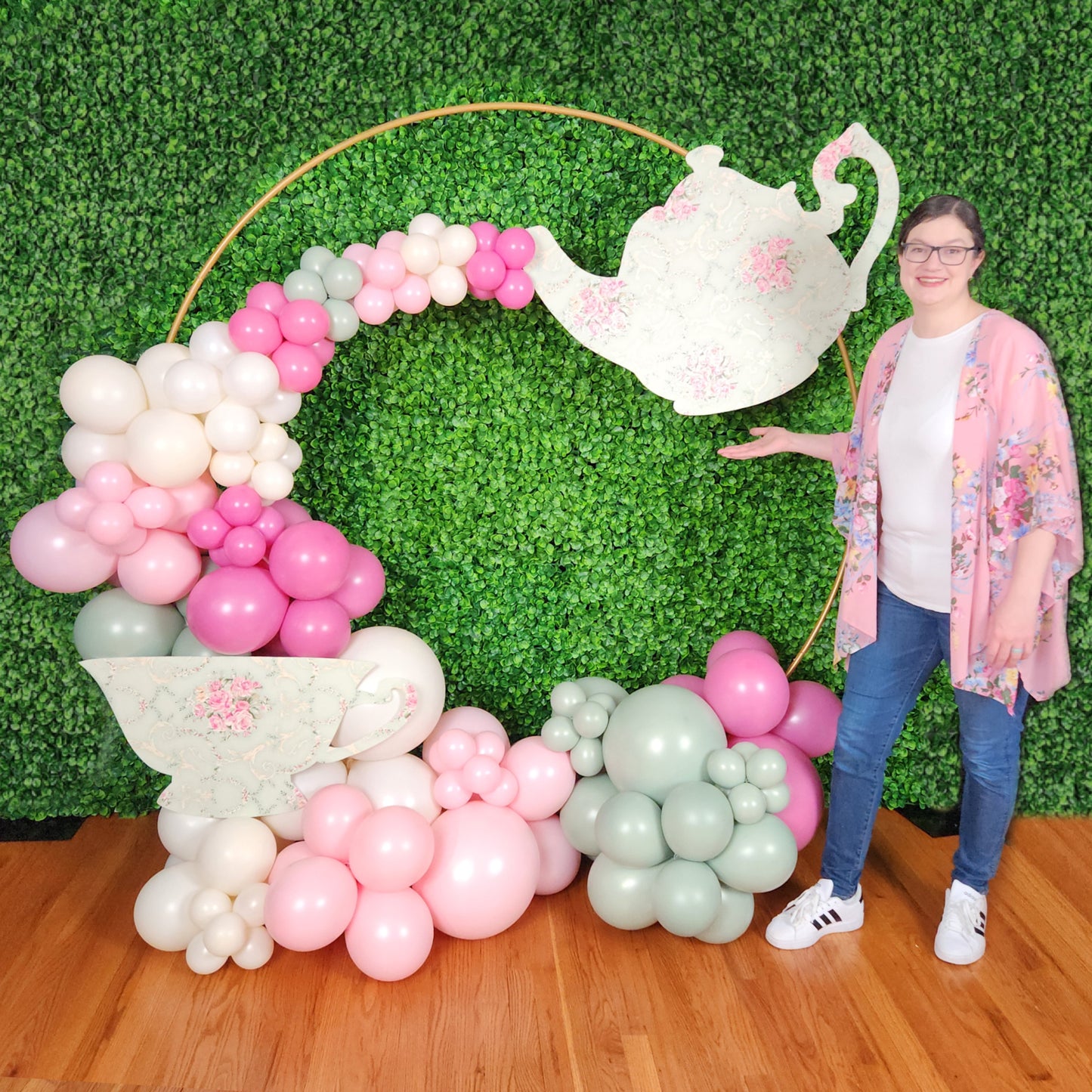 Tea Pot and Tea Cups Template and Tutorial | Digital Template