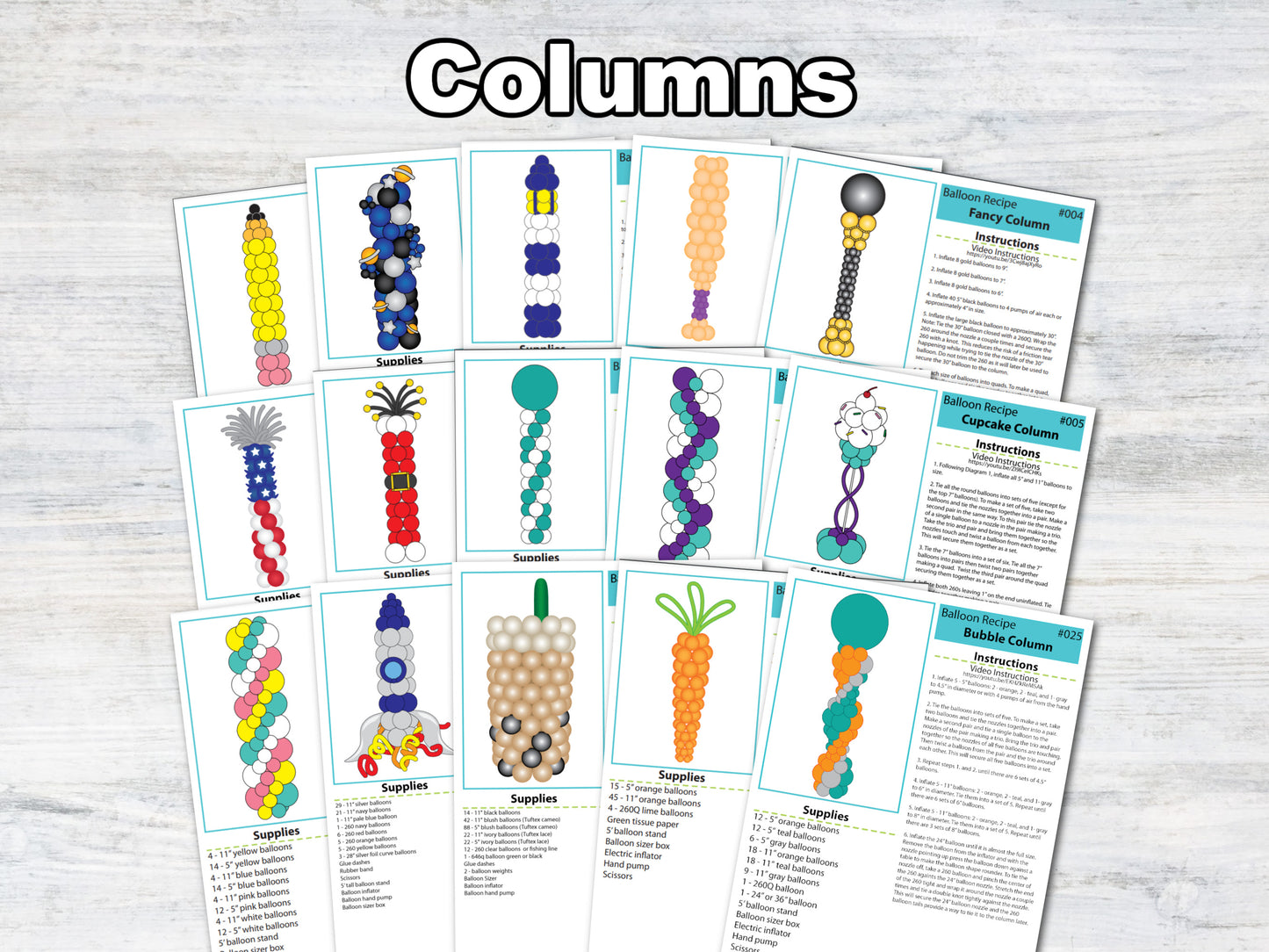 Balloon Plans - Pro Bundle - Digital Balloon Recipes