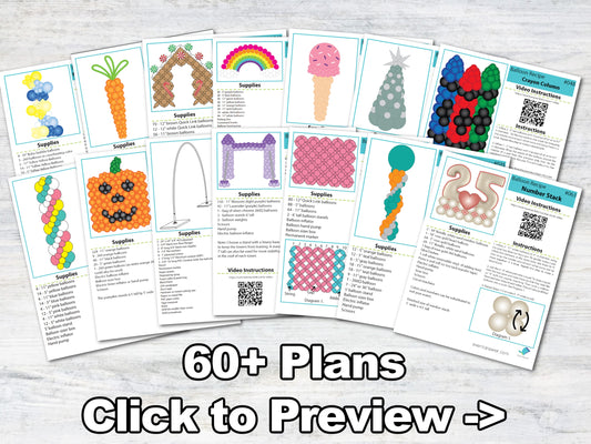 Balloon Plans - Pro Bundle - Digital Balloon Recipes