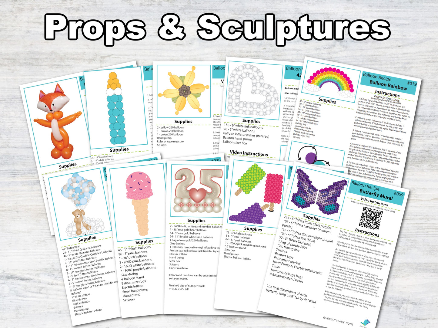 Balloon Plans - Pro Bundle - Digital Balloon Recipes