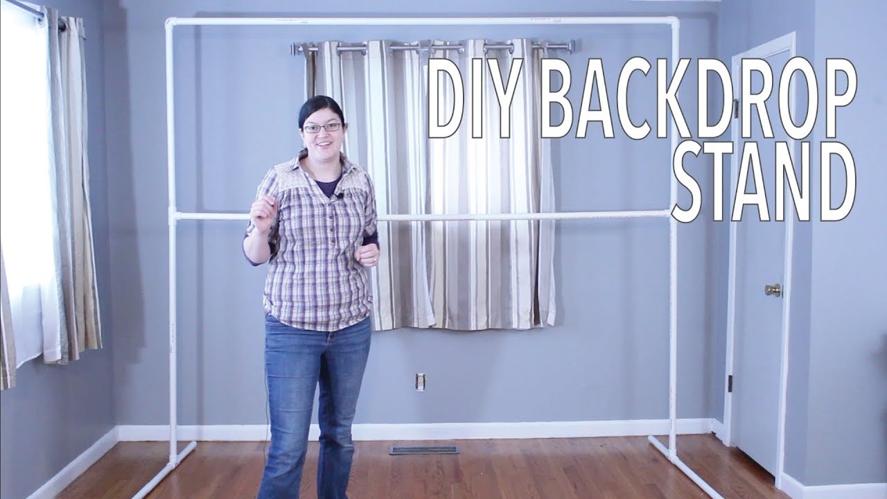 Lighweight PVC Backdrop Stand - Free Plans and Cut List