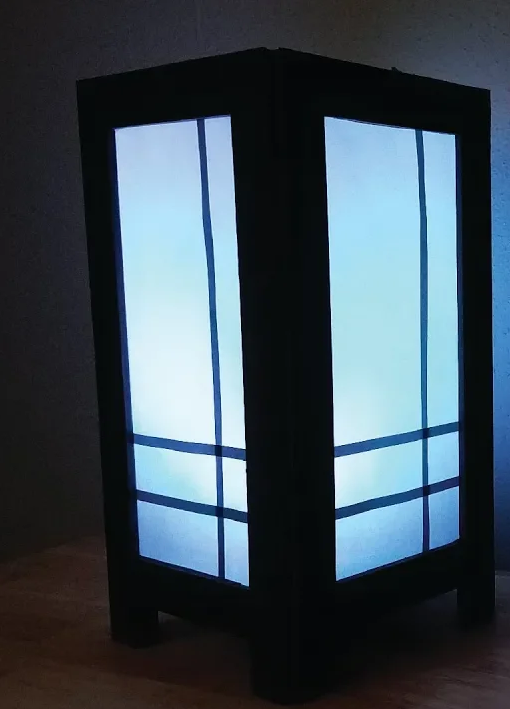 Japanese Style Shoji Lantern - Free Printable Template