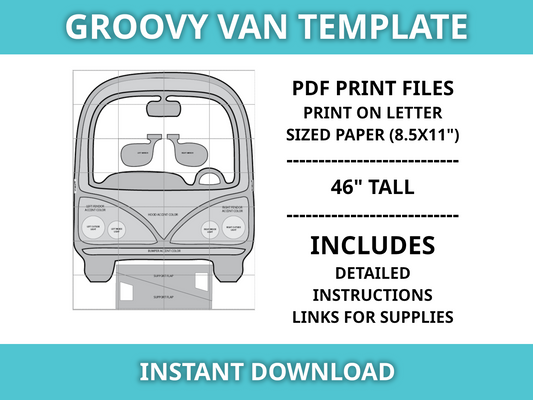 Groovy Van Template and Tutorial | Digital Plans