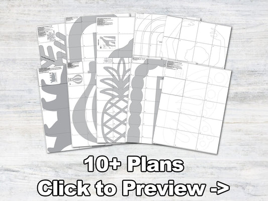 Template Bundle - templates and tutorials for making foam board props and growing your event decorating business