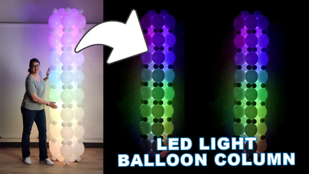 LED Link Balloon Column Tutorial and Plans | Digital Balloon Recipe
