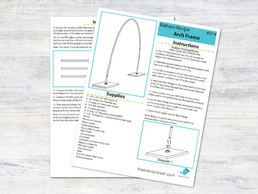 Balloon Arch Frame Tutorial and Plans | Digital Plans