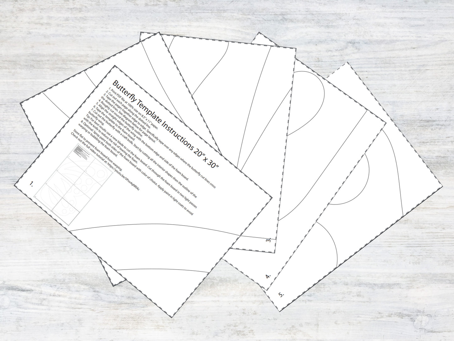 Freestanding Butterfly Template and Tutorial | Digital Plans