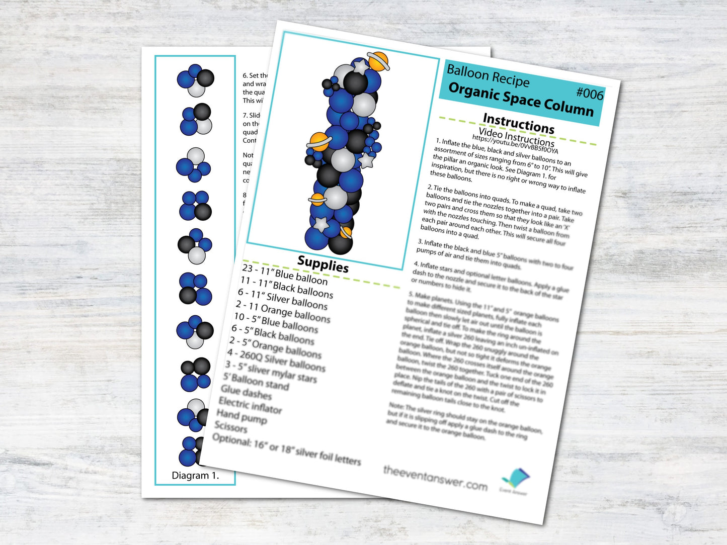 Space Balloon Column Tutorial and Plans | Digital Balloon Recipe