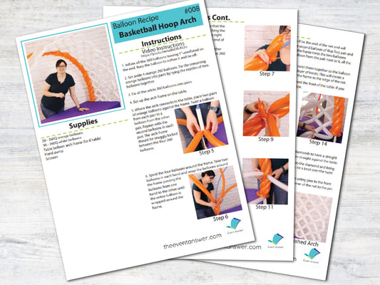 Balloon Basketball Hoop Arch Tutorial and Plans | Digital Balloon Recipe