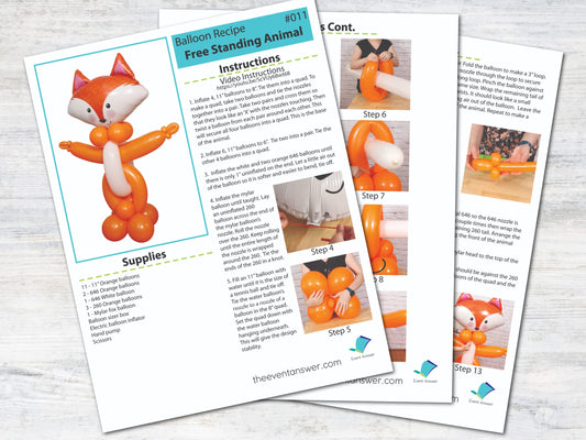 Balloon Animal Tutorial and Plans | Digital Balloon Recipe