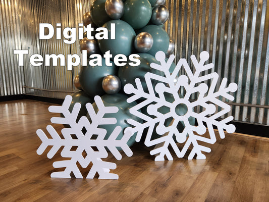 Freestanding Snowflake Template | Digital Template