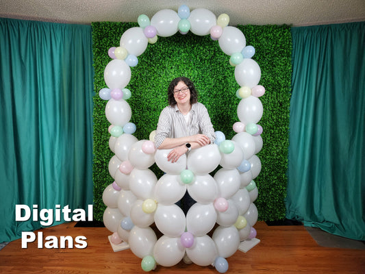 Easter Basket Balloon Arch Tutorial and Plans | Digital Balloon Recipe