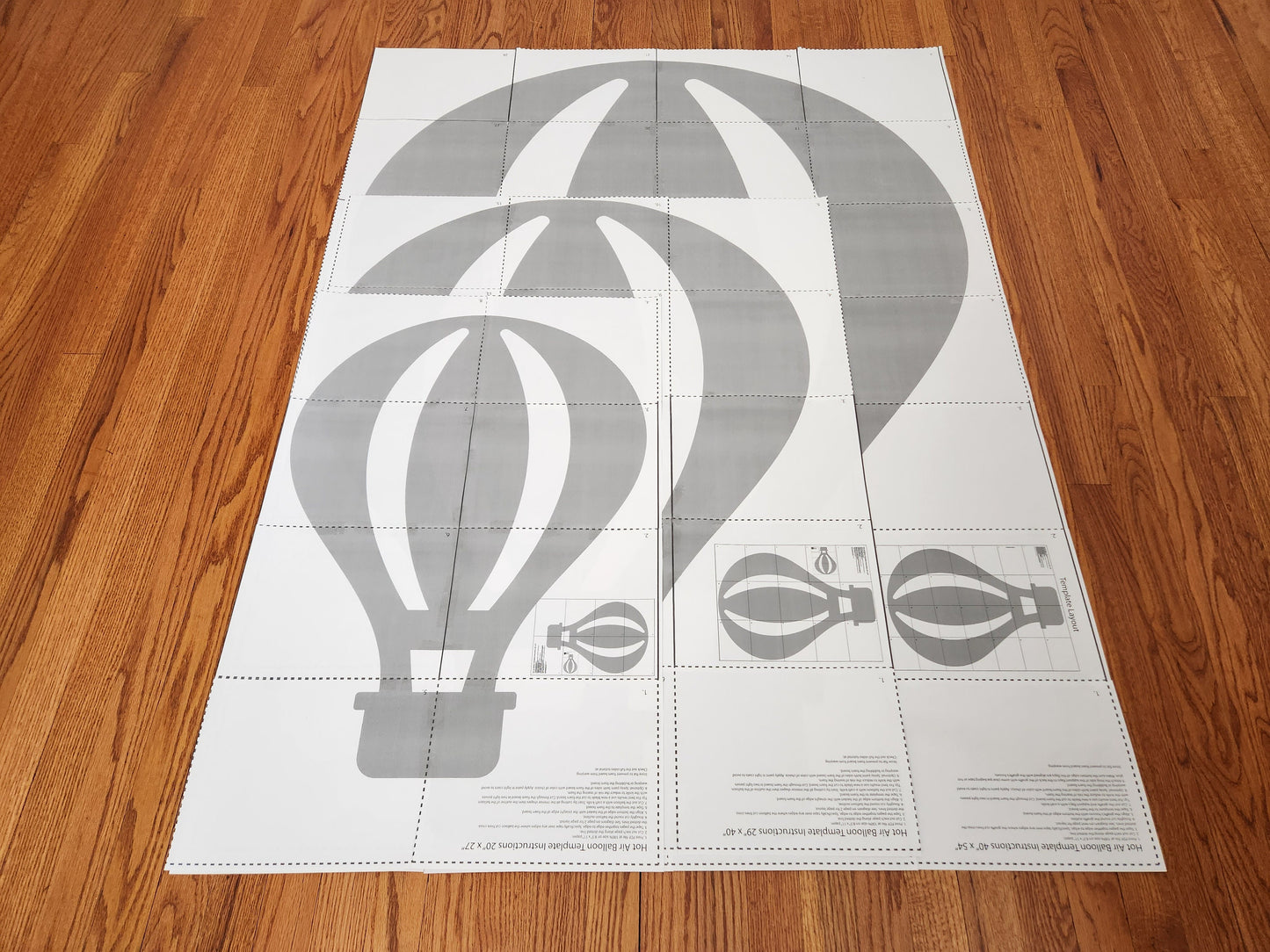 Hot Air Balloon Template and Tutorial | Digital Plans