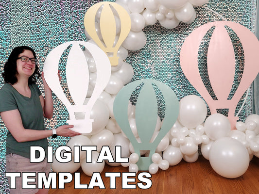 Hot Air Balloon Template and Tutorial | Digital Plans
