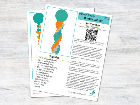 Bubble Balloon Column Tutorial and Plans | Digital Balloon Recipe