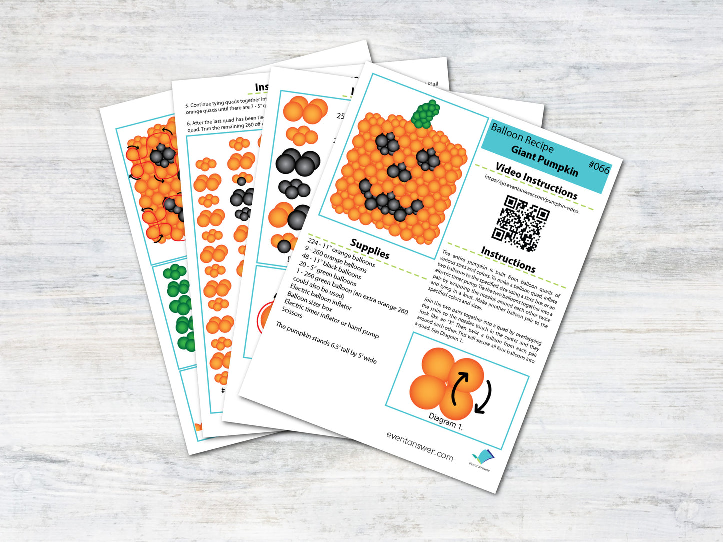 Giant Balloon Jack-O-Lantern Pumpkin Tutorial and Plans | Digital Balloon Recipe