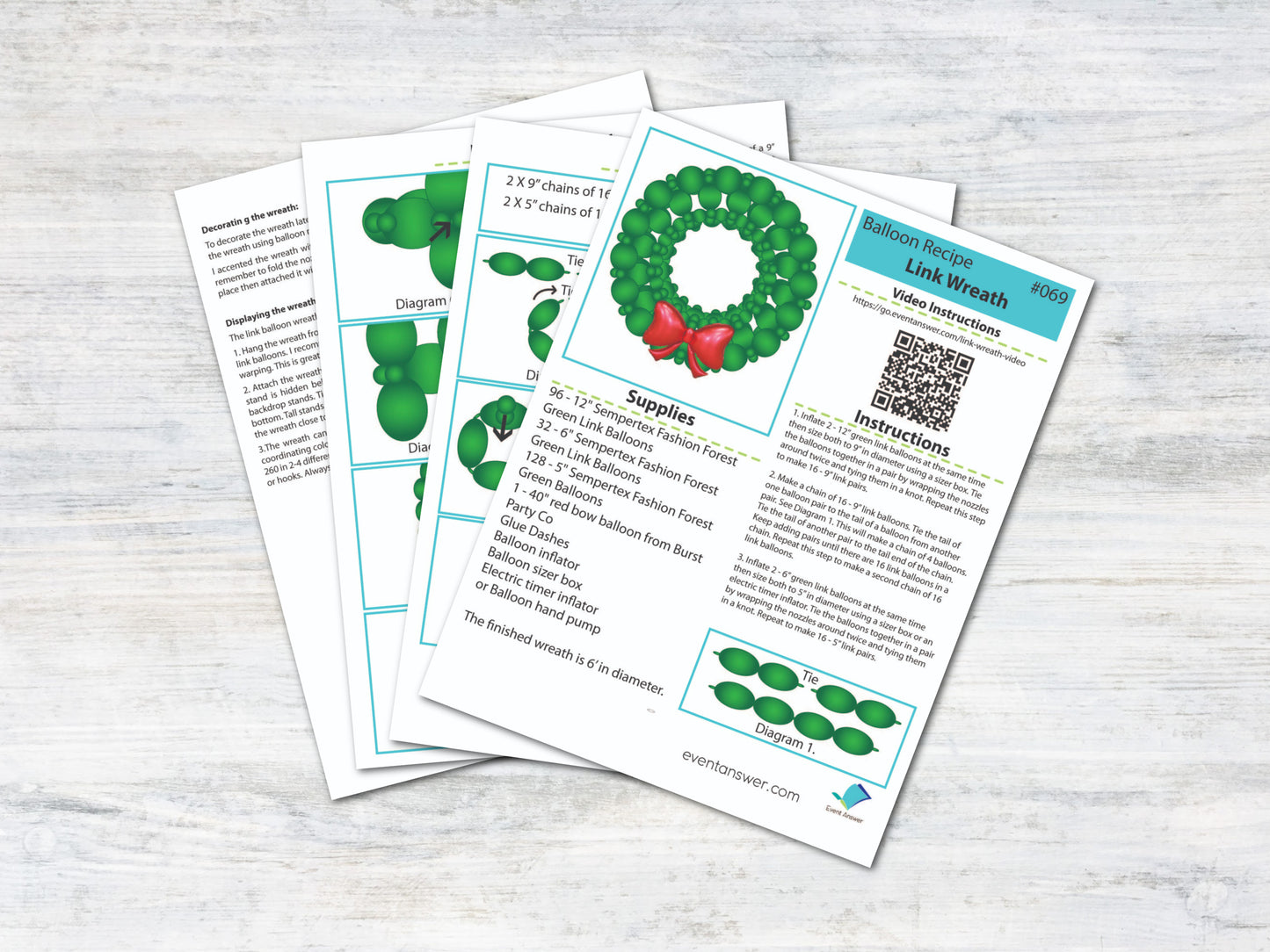 Link Balloon Wreath Tutorial and Plans | Digital Balloon Recipe