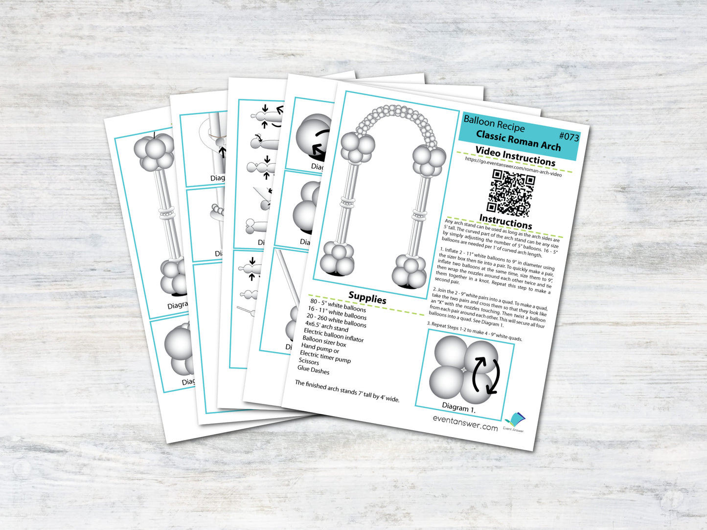 Classic Roman Arch Tutorial and Plans | Digital Balloon Recipe