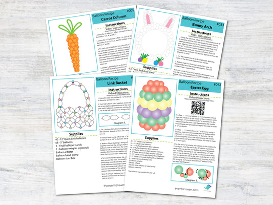 Easter Balloon Plans Bundle - Digital Balloon Recipes (PDFs)