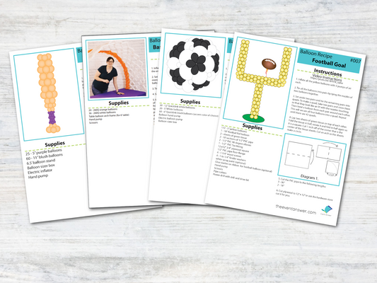 Sports Balloon Plans Bundle - Digital Balloon Recipes (PDFs)
