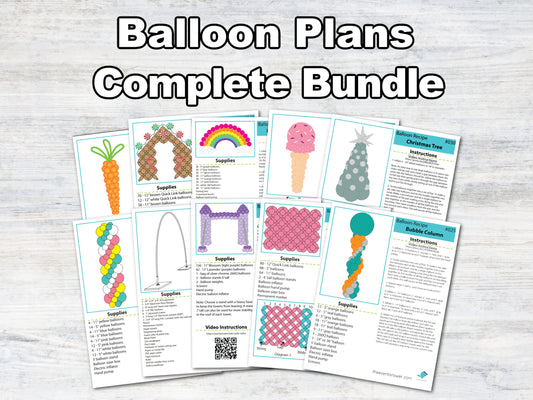 Balloon Plans - Pro Bundle - Digital Balloon Recipes