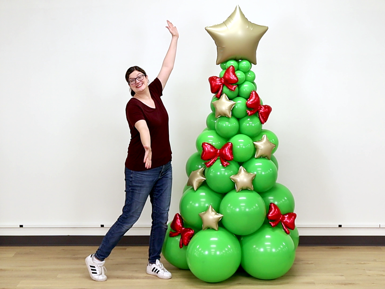 Balloon Christmas Tree Tutorial and Plans | Digital Balloon Recipe ...