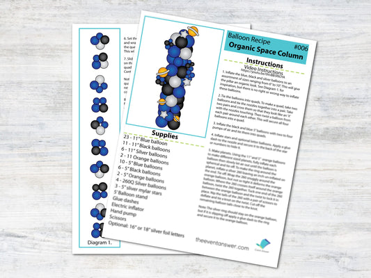 Space Balloon Column Tutorial and Plans | Digital Balloon Recipe